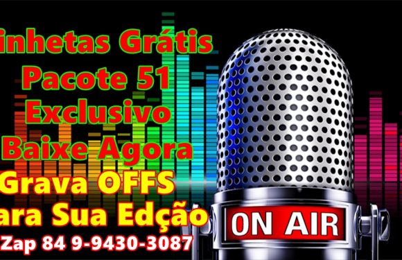 Vinhetas Gratis Para Rádio, Web Rádio, Pacote Com 51 Vinhetas