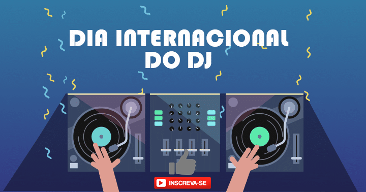 Vinheta Grátis Dia Internacional do DJ
